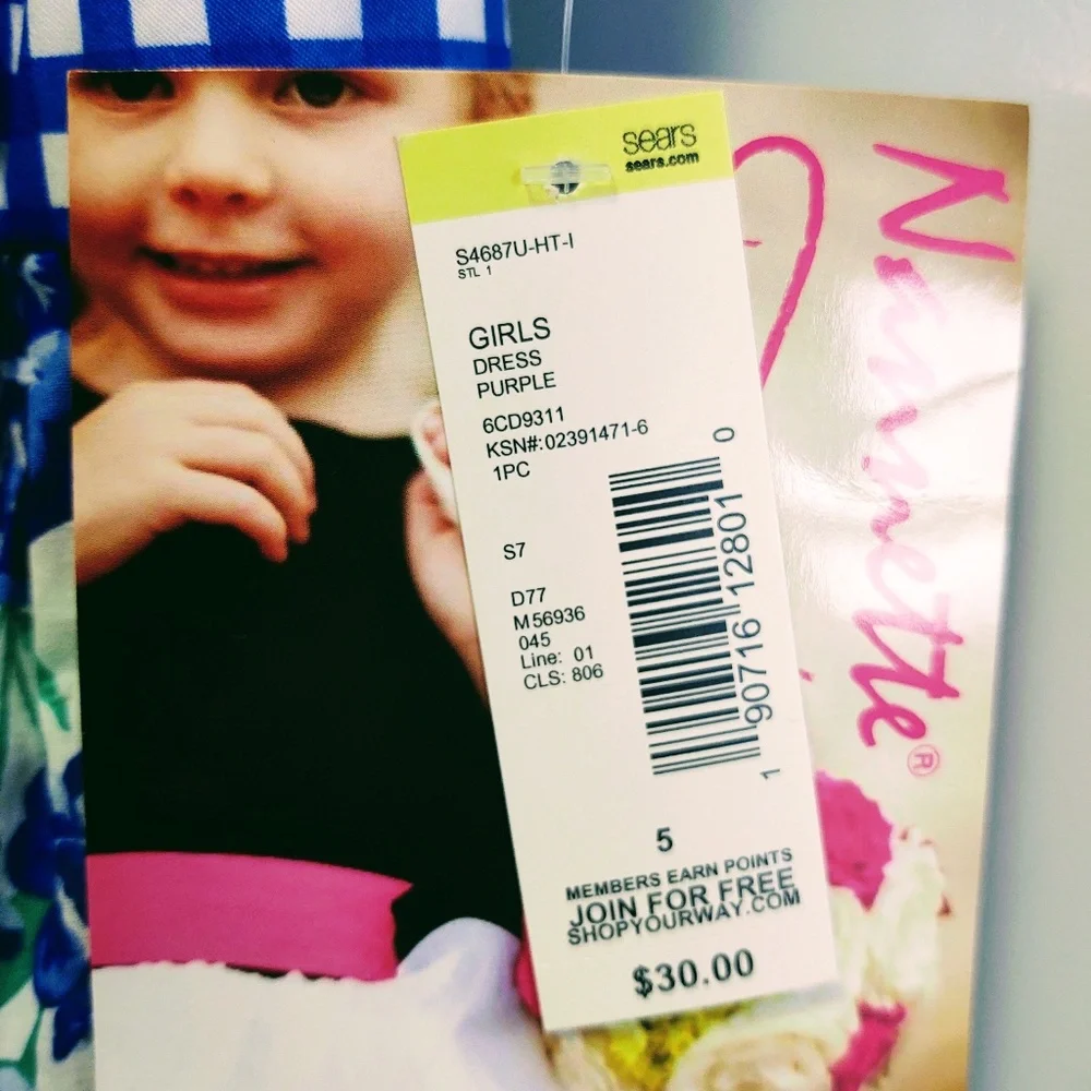 NWT NANNETTE GIRL BLUE/WHITE FLORAL POLY/COTTON PETTICOAT FLUTTER SLEEVE DRESS 5 - Picture 10 of 13